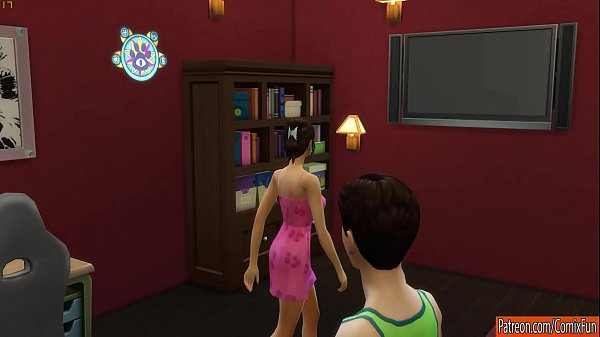 step Mom catches her masturbating in front of the computer and helps her to have sex for the first time